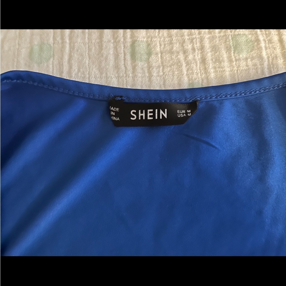 Shein navy blue shirt.